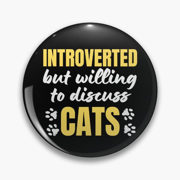 Item preview, Introverted But Willing To Discuss Cats Cat Lover Antisocial Cat Mom Cat Dad Vintage designed and sold by EyanShop.