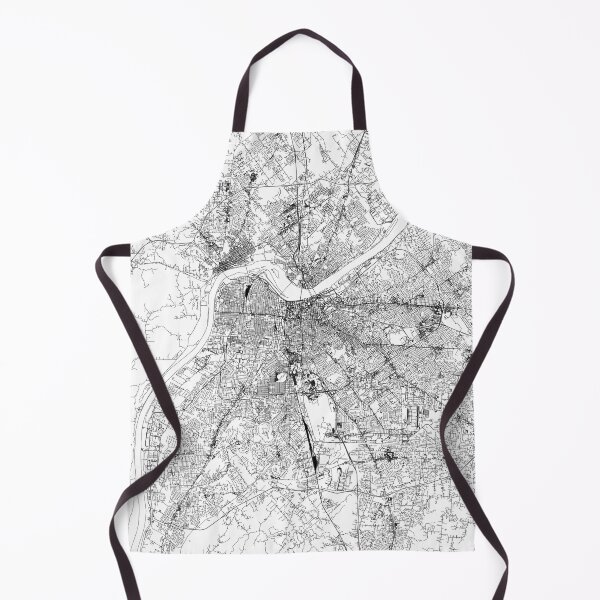 Item preview, Louisville White Map designed and sold by multiplicitymap.