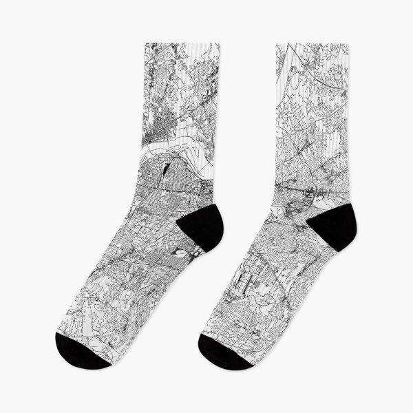 Item preview, Louisville White Map designed and sold by multiplicitymap.