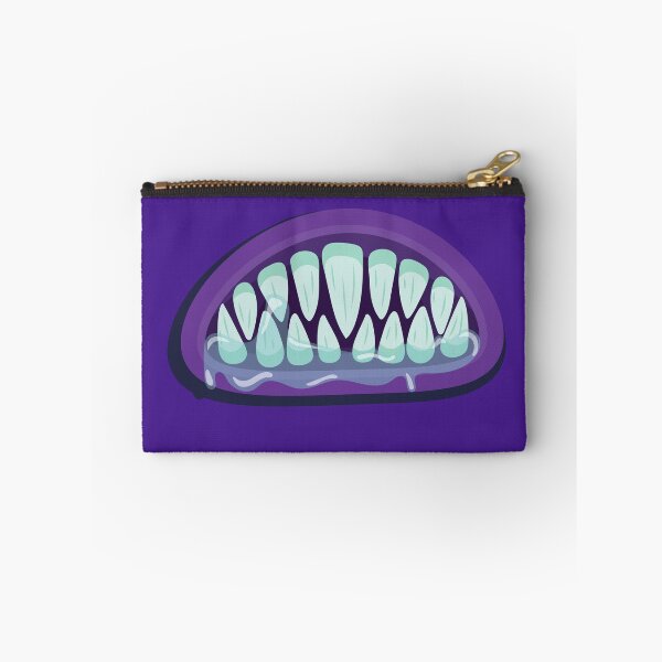 Item preview,  slimy purple monster mouth with sharp blue teeth and tongue out for monster lover. designed and sold by FastHub.