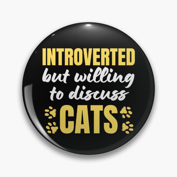 Item preview, Introverted But Willing To Discuss Cats Cat Lover Antisocial Cat Mom Cat Dad Vintage designed and sold by EyanShop.
