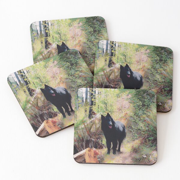 Item preview, You Coming? Belgian Sheepdog Trail Hike Watercolor Pacific Northwest Hiking designed and sold by arlutai.