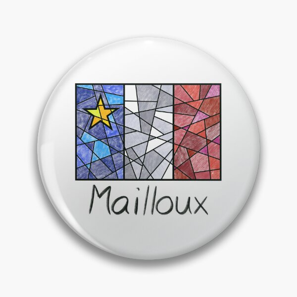 Item preview, Acadian Flag pastel mosaic Mailloux - Drapeau acadien mosaïque pastel vitrail Mailloux designed and sold by ColoursOfFrance.