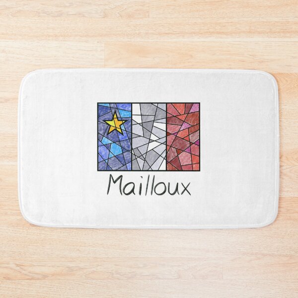 Item preview, Acadian Flag pastel mosaic Mailloux - Drapeau acadien mosaïque pastel vitrail Mailloux designed and sold by ColoursOfFrance.