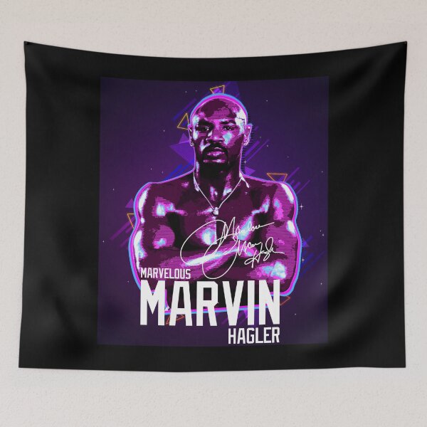Item preview, Vintage Marvelous Marvin Hagler Boxing Legend Signature Retro 80s 90s Rap Style designed and sold by RamonaBernhard.