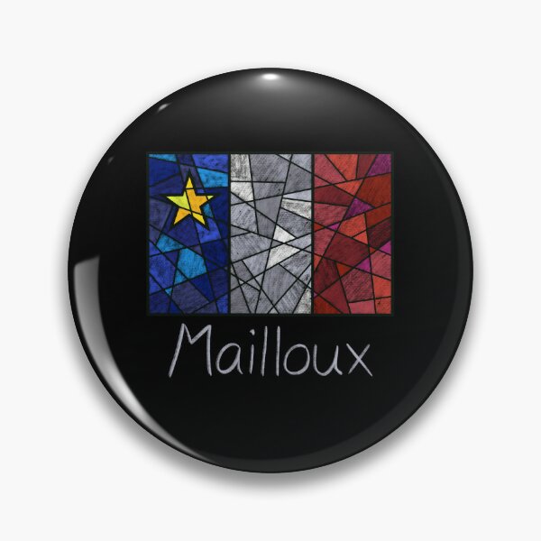 Item preview, Acadian Flag pastel mosaic Mailloux - Drapeau acadien mosaïque pastel vitrail Mailloux designed and sold by ColoursOfFrance.