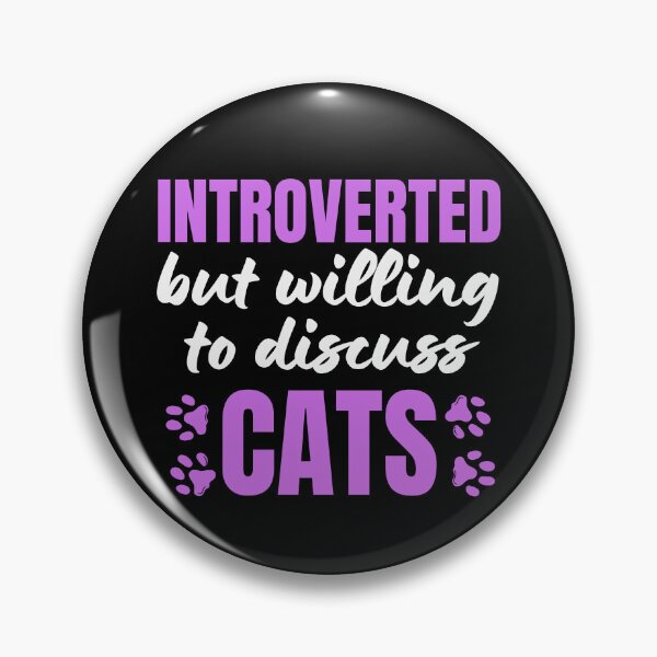 Item preview, Introverted But Willing To Discuss Cats Cat Lover Antisocial Cat Mom Cat Dad Vintage designed and sold by EyanShop.