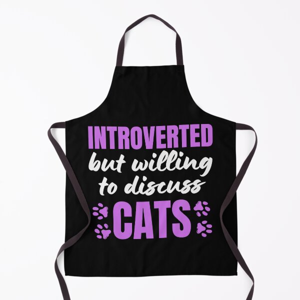 Item preview, Introverted But Willing To Discuss Cats Cat Lover Antisocial Cat Mom Cat Dad Vintage designed and sold by EyanShop.