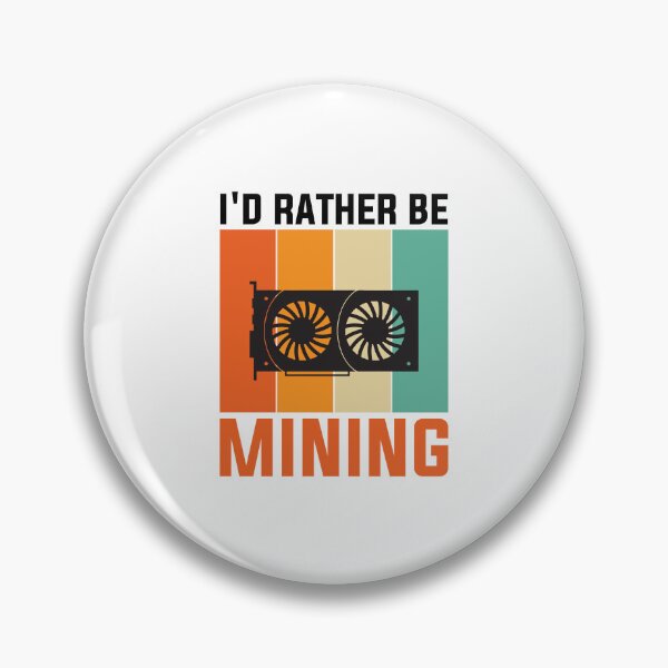 Item preview, Bitcoin - I'd Rather Be Mining designed and sold by mellowduck.