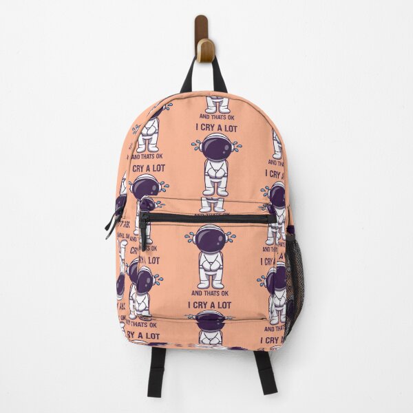 Item preview, Funny I Cry A Lot And Thats Ok, Cute Beautiful Saying,Cool Astronaut Crying Cartoon Illustration Design designed and sold by pedrored369.