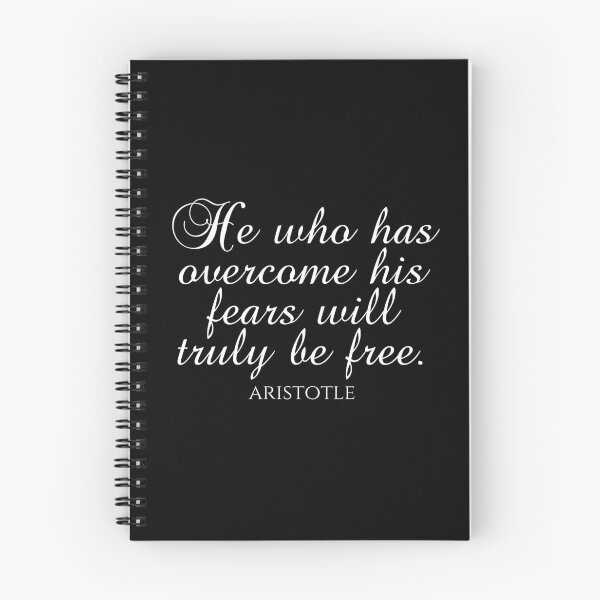 Item preview, Aristotle Quote - He Who Has Overcome His Fears Will Truly Be Free - Wisdom designed and sold by PhiloJourney.