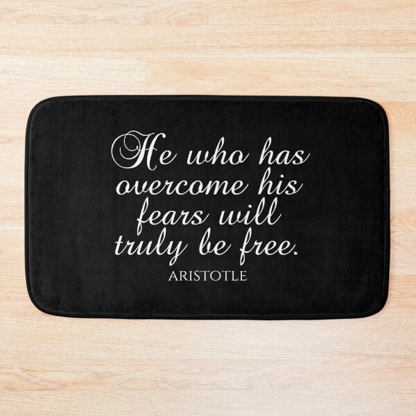 Item preview, Aristotle Quote - He Who Has Overcome His Fears Will Truly Be Free - Wisdom designed and sold by PhiloJourney.