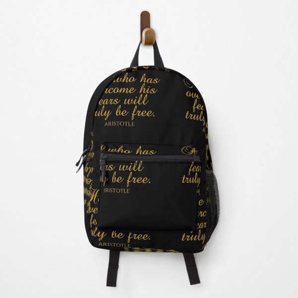 Item preview, Aristotle Quote - He Who Has Overcome His Fears Will Truly Be Free - Wisdom - Gold designed and sold by PhiloJourney.