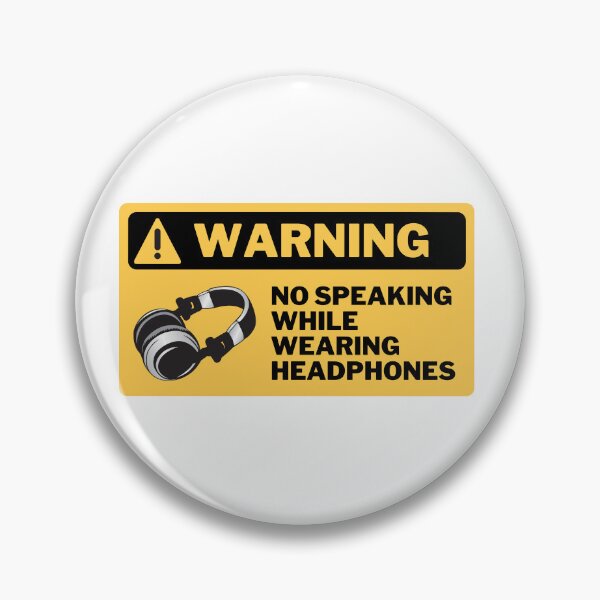 Item preview, No speaking while wearing headphones designed and sold by mellowduck.