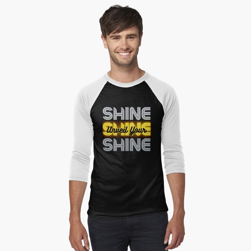 Item preview, Baseball ¾ Sleeve T-Shirt designed and sold by UYShine.