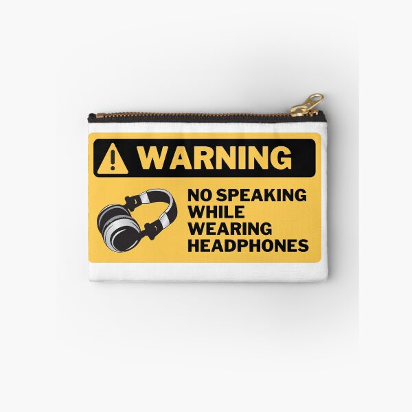Item preview, No speaking while wearing headphones designed and sold by mellowduck.