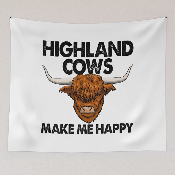 Item preview, Highland Cows Makes Me Happy designed and sold by Bendthetrend.