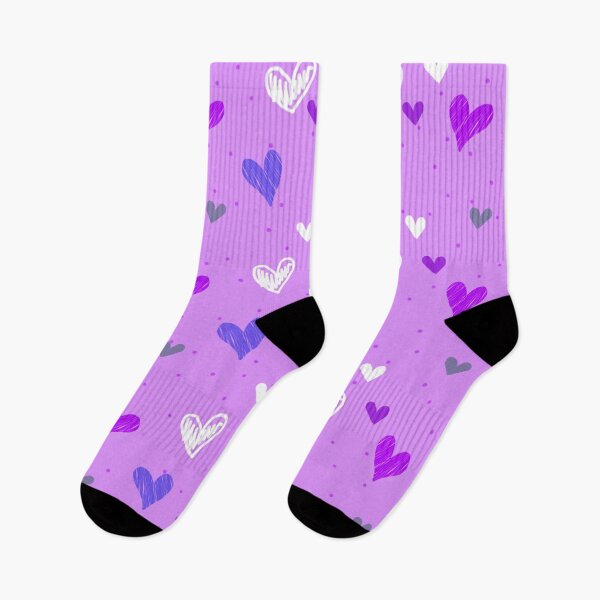 Item preview, lovely heart pattern - purple designed and sold by MikazukiDesign.