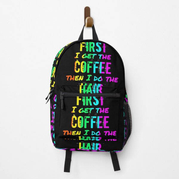 Item preview, FIRST I GET THE COFFEE- Rainbow Colors designed and sold by BOLDERSALONS.