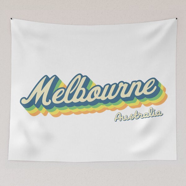 Item preview, Melbourne Australia Retro City designed and sold by VintageRetroDep.