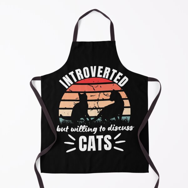 Item preview, Introverted But Willing To Discuss Cats Cat Lover Antisocial Cat Mom Cat Dad Vintage designed and sold by EyanShop.