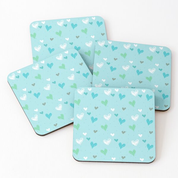 Item preview, lovely heart pattern - Blue designed and sold by MikazukiDesign.