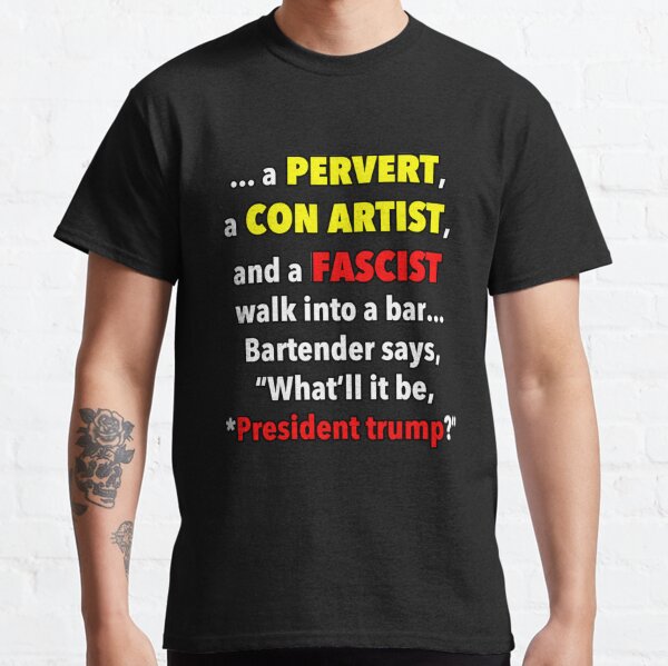 Item preview, trump... a bad joke   designed and sold by Shirtmansshop.