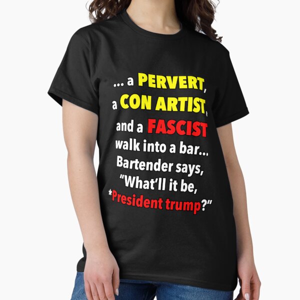 Item preview, trump... a bad joke   designed and sold by Shirtmansshop.