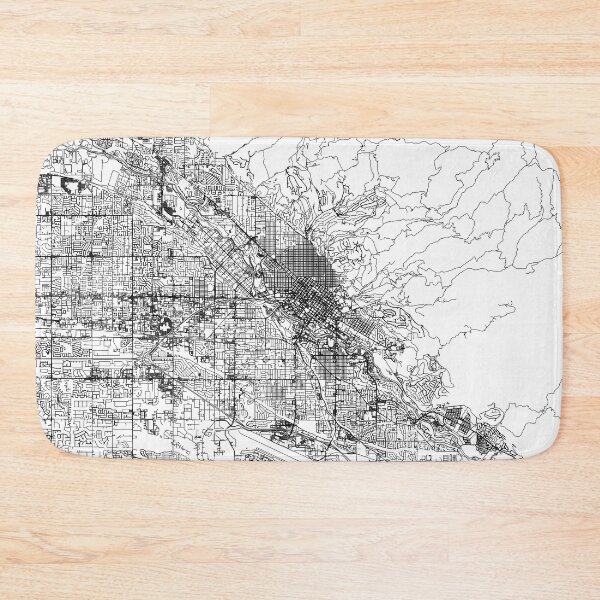 Item preview, Boise White Map designed and sold by multiplicitymap.