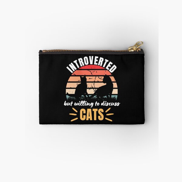 Item preview, Introverted But Willing To Discuss Cats Cat Lover Antisocial Cat Mom Cat Dad Vintage designed and sold by EyanShop.