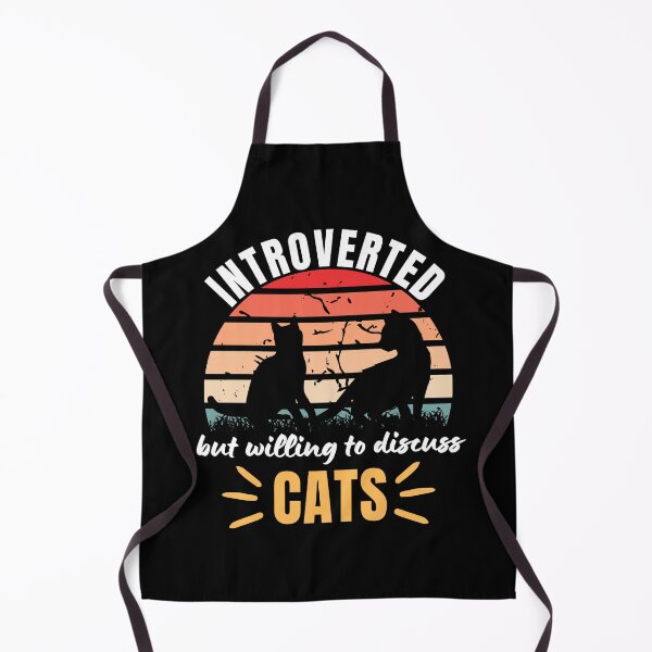 Item preview, Introverted But Willing To Discuss Cats Cat Lover Antisocial Cat Mom Cat Dad Vintage designed and sold by EyanShop.