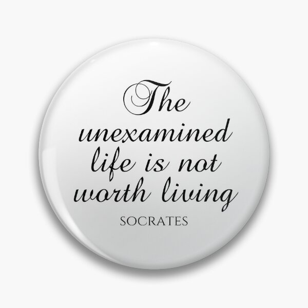 Item preview, Socrates Quote - The Unexamined Life Is Not Worth Living - Philosophy designed and sold by PhiloJourney.