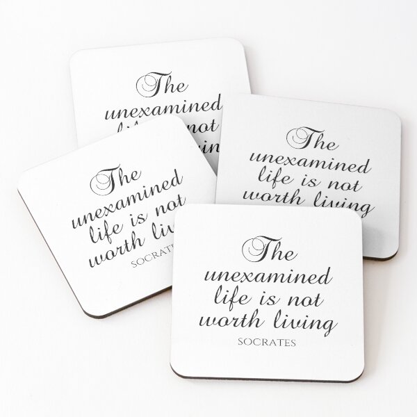 Item preview, Socrates Quote - The Unexamined Life Is Not Worth Living - Philosophy designed and sold by PhiloJourney.