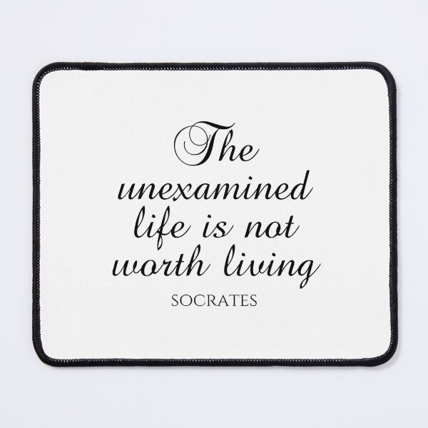 Item preview, Socrates Quote - The Unexamined Life Is Not Worth Living - Philosophy designed and sold by PhiloJourney.