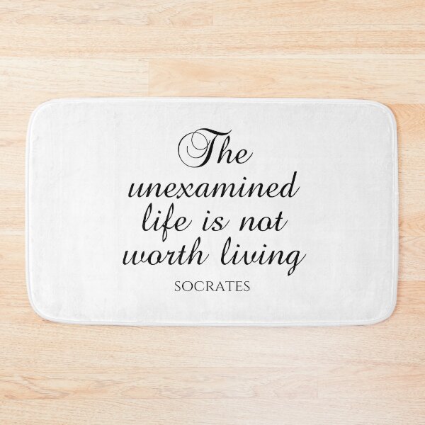 Item preview, Socrates Quote - The Unexamined Life Is Not Worth Living - Philosophy designed and sold by PhiloJourney.