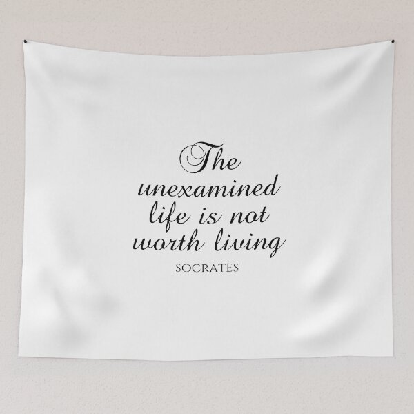 Item preview, Socrates Quote - The Unexamined Life Is Not Worth Living - Philosophy designed and sold by PhiloJourney.