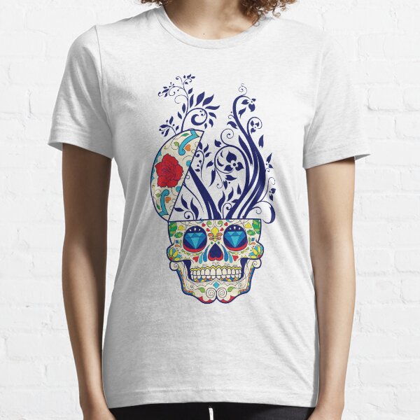 Ka Cuello Redondo Con Estampado De Calavera De Sol Y Luna Ca Ka Cuello Redondo Con Estampado De Calavera De Sol Y Luna Ca