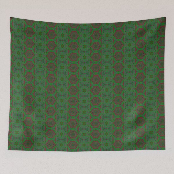 Item preview, African print Colorful red and green colors.  designed and sold by NaniniDesigns.