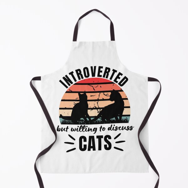 Item preview, Introverted But Willing To Discuss Cats Cat Lover Antisocial Cat Mom Cat Dad Vintage designed and sold by EyanShop.
