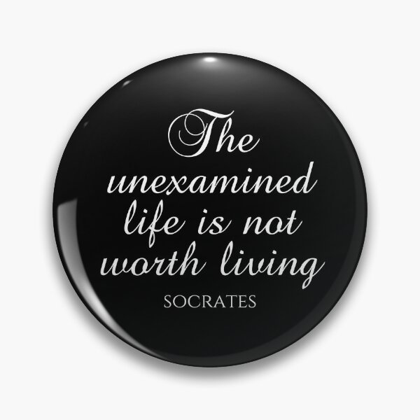 Item preview, Socrates Quote - The Unexamined Life Is Not Worth Living - White - Philosophy designed and sold by PhiloJourney.