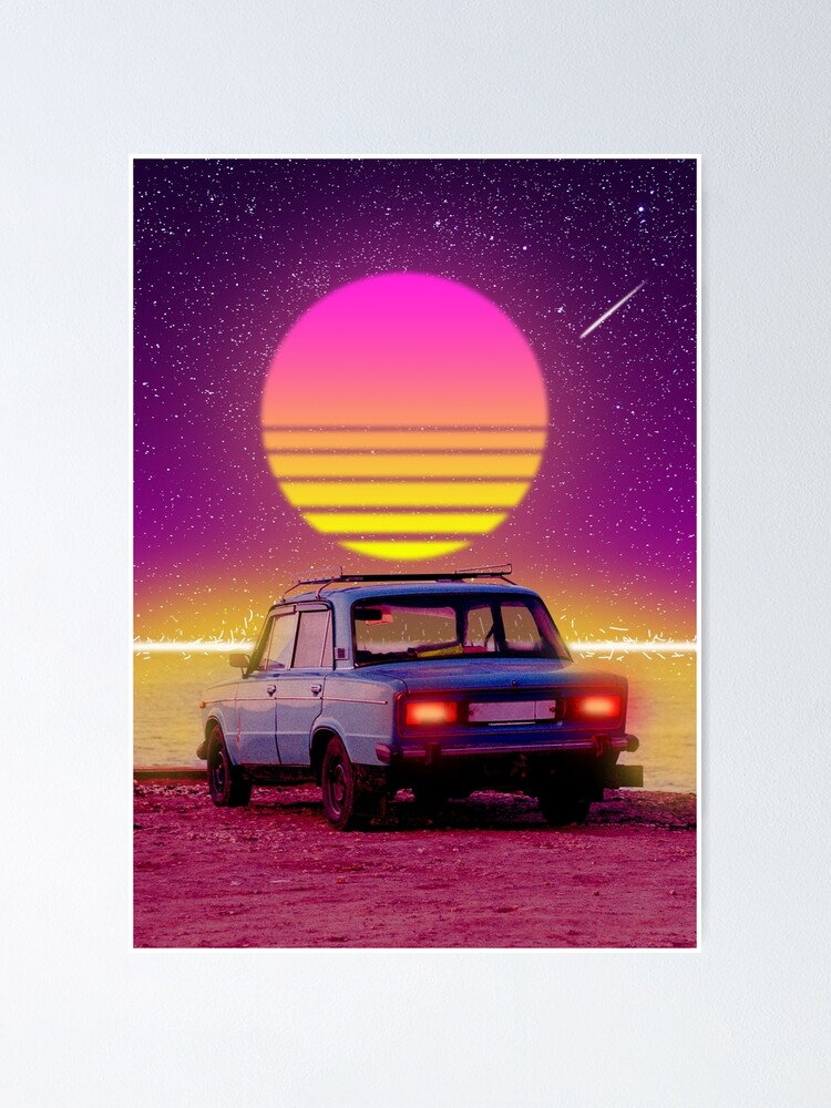 sunset mood cars Poster for Sale by ziartzdesign