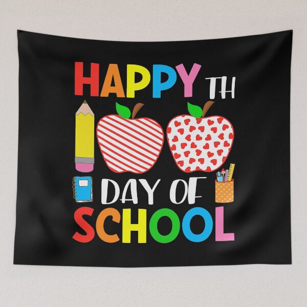 Item preview, 100th Day Of School Hearts Stripes Teacher And Student Gift designed and sold by PrincessBrogan.