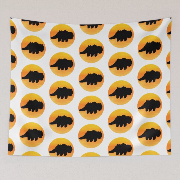 Item preview, Flying Bison Sunset Silhouette - Orange designed and sold by ZuriAmbessa.
