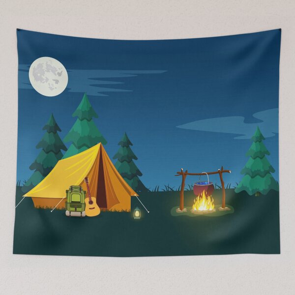 Item preview, Camping and Mountain Camp designed and sold by MatildaWatson.