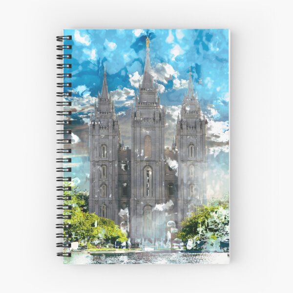 Aperçu de l'œuvre Salt Lake LDS Temple Aquarelle Photo créée et vendue par melodyrosemedia.