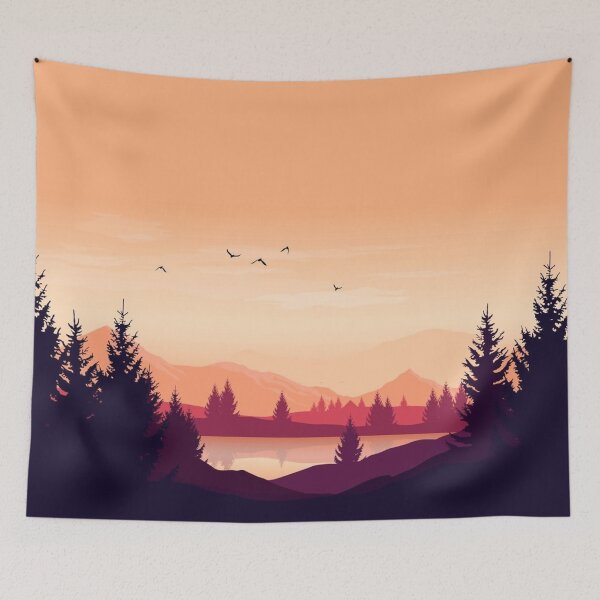 Item preview, sunset landscape designed and sold by MatildaWatson.