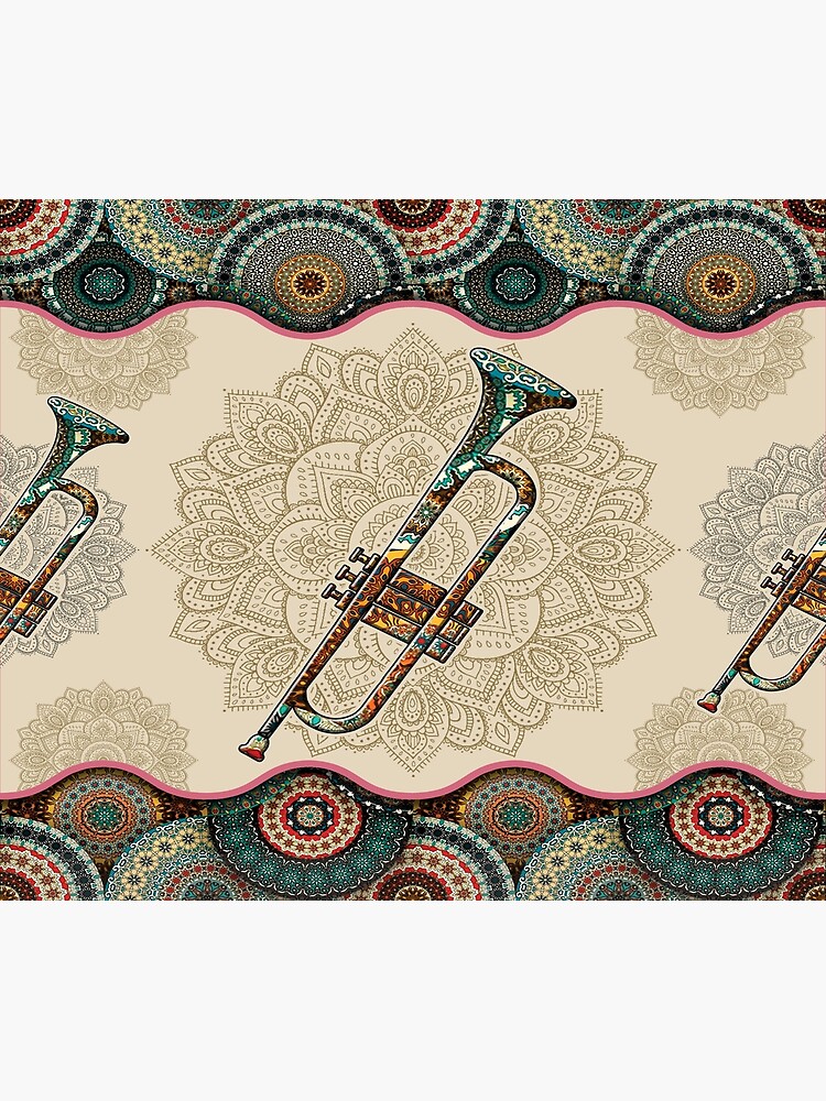 "Trumpet Vintage Mandala" Poster for Sale by MatildaWatson Redbubble
