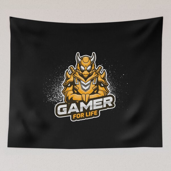 Item preview, Gamer for Life with Cybernetic Samurai designed and sold by PRIVARSHU.