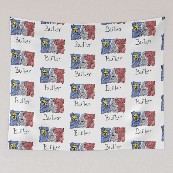 Item preview, Acadian Flag pastel liquid mosaic Butler - Drapeau acadien mosaïque liquide pastel vitrail Butler designed and sold by ColoursOfFrance.