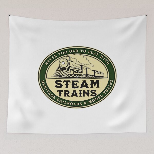 Item preview, Never Too Old To Play With Steam Trains, Heritage Railroads Model Trains designed and sold by TheTrainRoom.